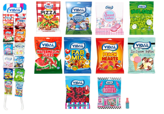 Présentoir 12 broches + 504 sachets 90g