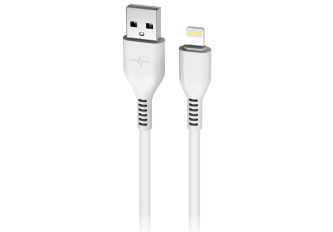 Câble data lightning blanc 2m