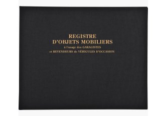 Registre d'objet mobilier Spécial garagiste